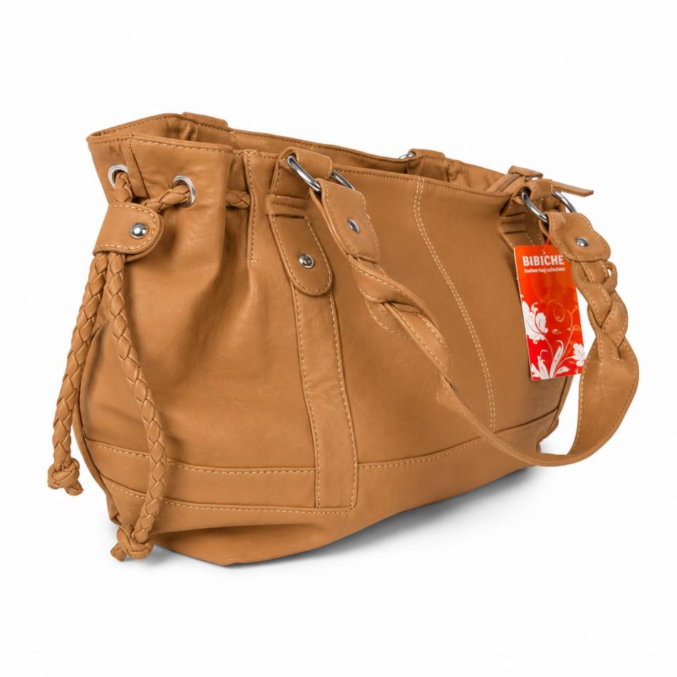 Damestas / 25x45x12 /Bibiche karamel bruin