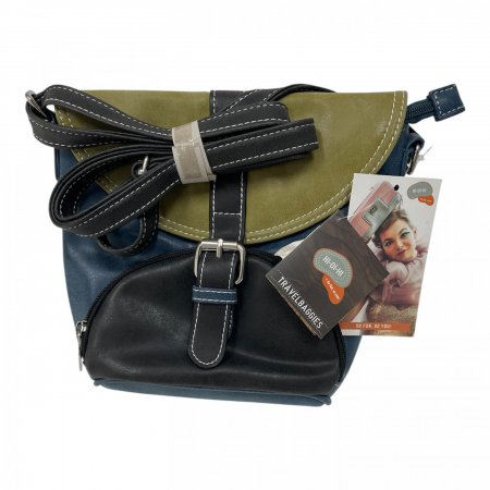 Ace schoudertas / 24x22x10cm /groen/zwart/navy