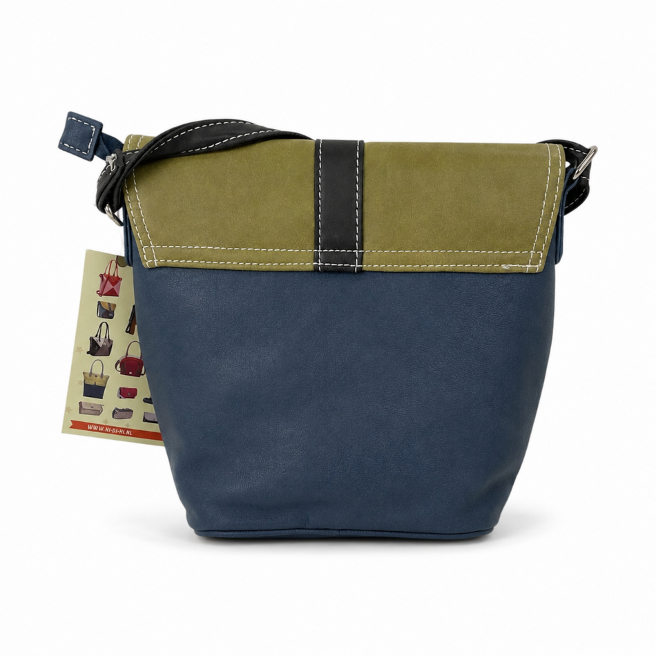 Ace schoudertas / 24x22x10cm /groen/zwart/navy