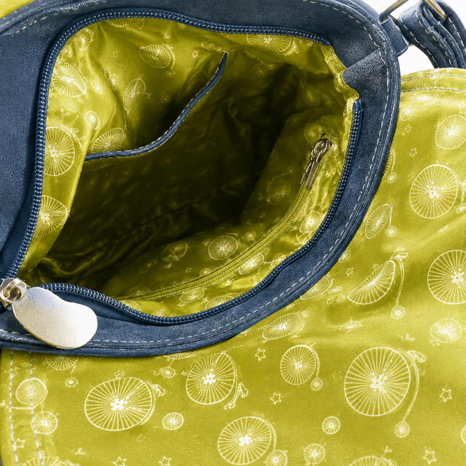 Ace schoudertas / 24x22x10cm /groen/zwart/navy