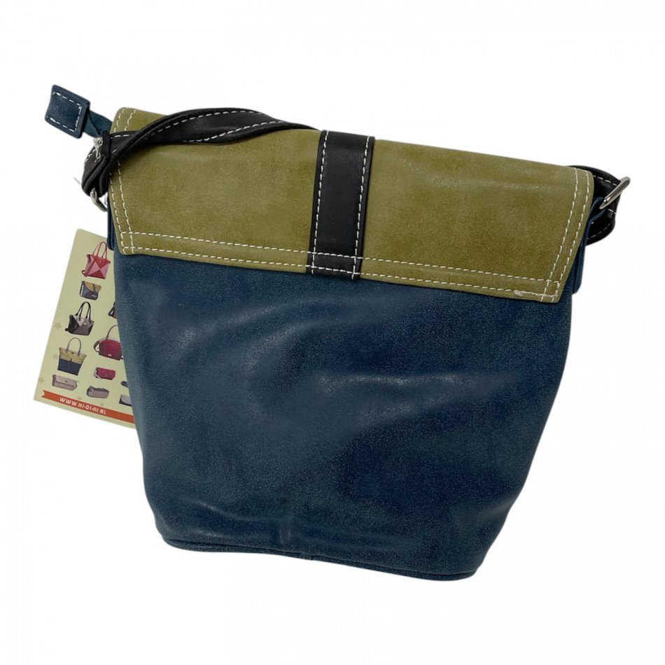 Ace schoudertas / 24x22x10cm /groen/zwart/navy