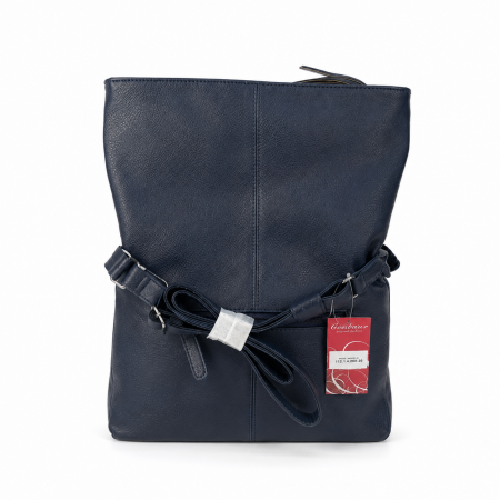Centaur donkerblauwe schoudertas met vouwklep