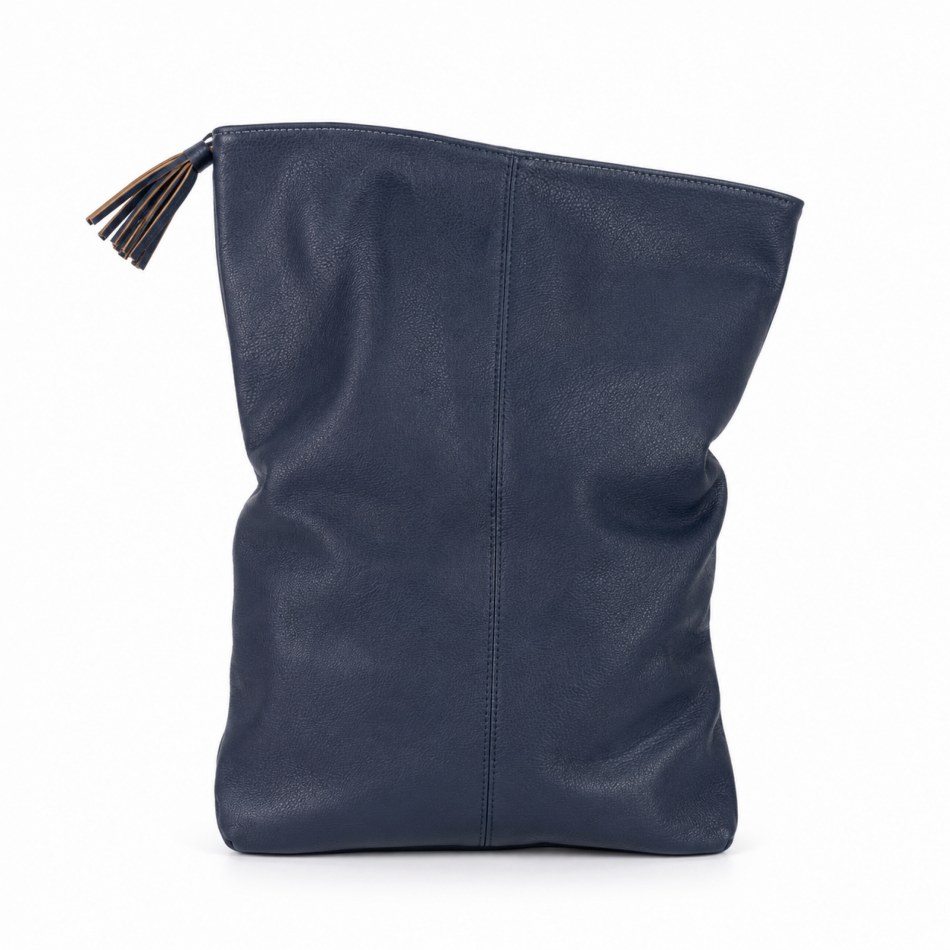 Centaur donkerblauwe schoudertas met vouwklep