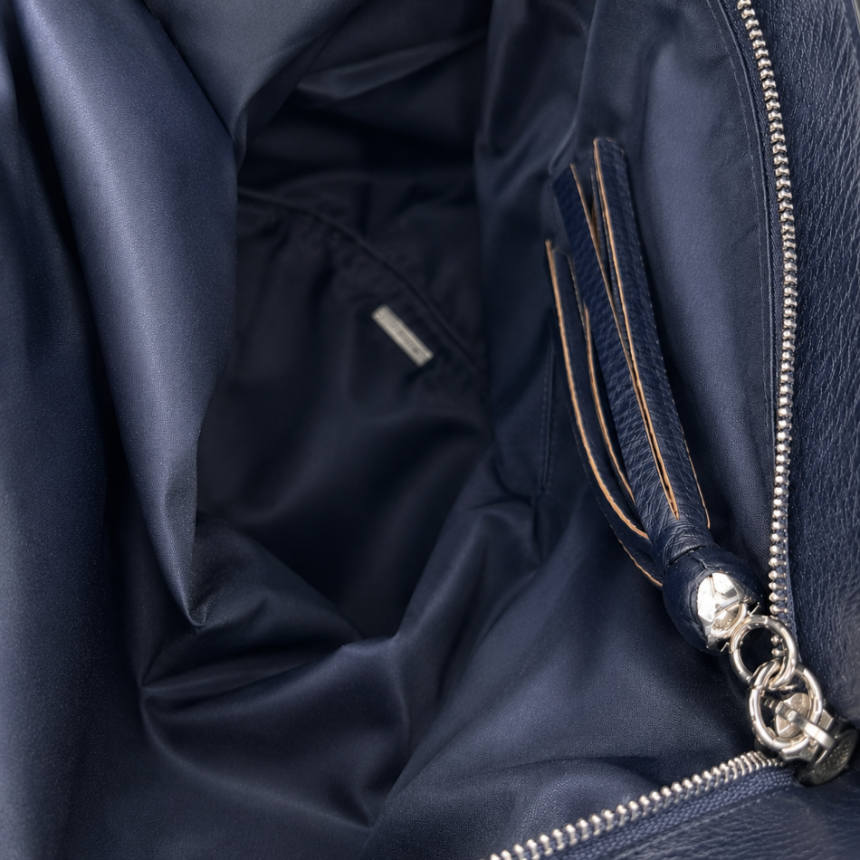 Centaur donkerblauwe schoudertas met vouwklep