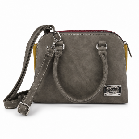 hand- / schoulder bag Cover/ Hi-di-hi Grey/Yellow/Red