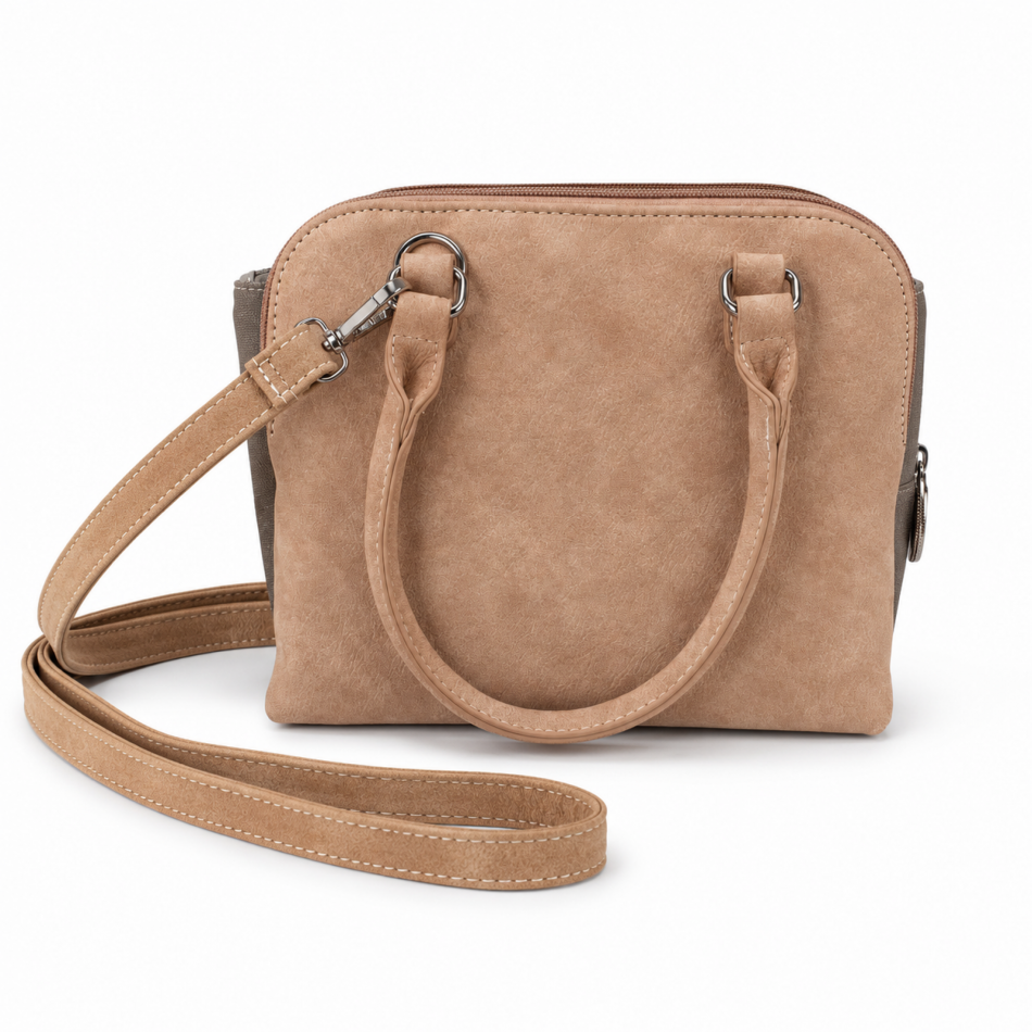 hand- / schoulder bag Cover / Pink / Grey / Beige.